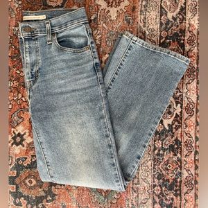 Levi’s High Waisted Crop Flare Jeans